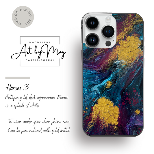 "Harem 3" | 3 Unique Acrylic Art Skins for Case + Free Phone Case